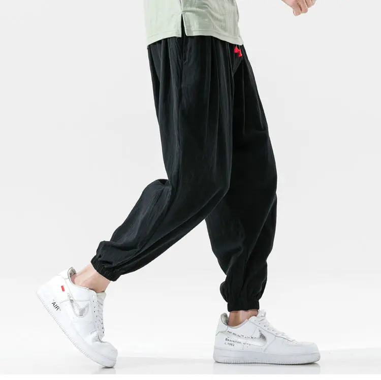 Men's Joggers Harem Pants Man Black Comfortable Pant 2022 Summer Casual Streetwear Loose Trouser Japanese Trendy Sweatpants khaki pants