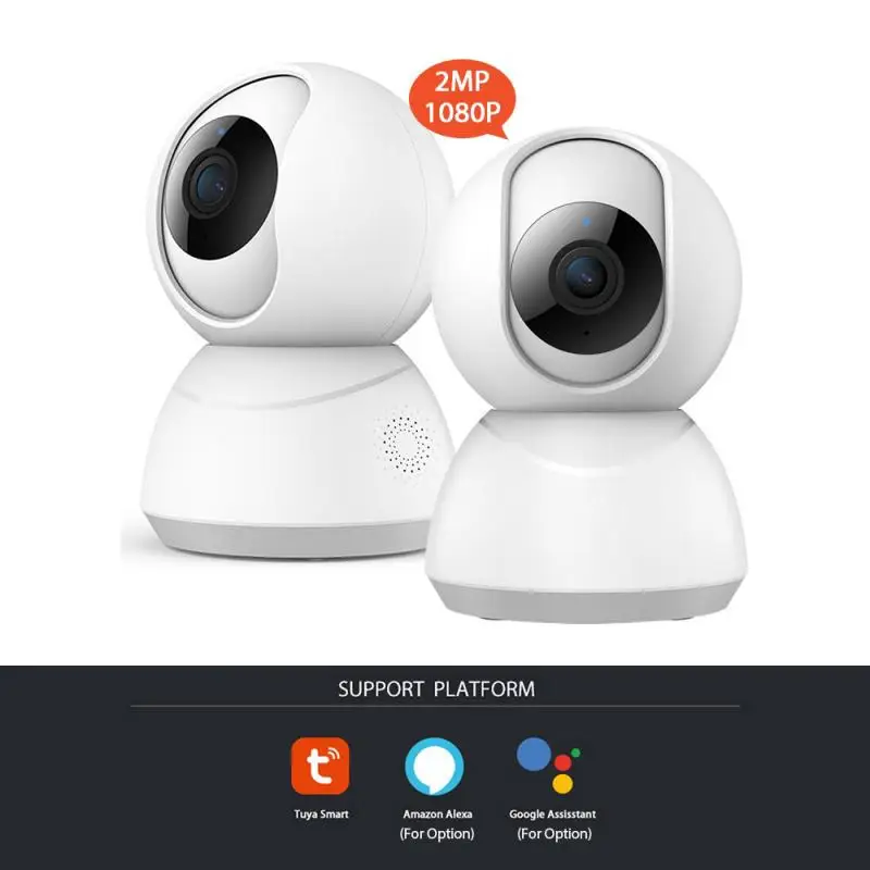 Tuya 1080P Беспроводная камера Ip Hikvision Wifi сетевая граффити охранное наблюдение умный