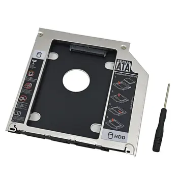 

Notebook Laptop Pc Cd Driver Slot Hdd Ssd Holder Bracket Plastic Sata Hard Disk Drive Optical Bay With Screwdrive