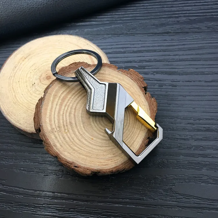 Metal Keychains Creative Fashion Men Car Waist Hanging Buckle Business Valentine's Day Gift Pendant Customizable Logo
