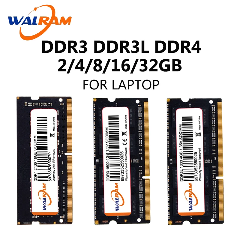Модуль ОЗУ WAL RAM ddr3 8 ГБ 1600 МГц ddr4 3200 2666 ecc reg ddr3l 16 32 для ноутбуков компьютеров sodimm 1 5 в
