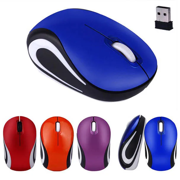 

Wireless Mouse Cute Mini 2000 DPI Optical 3 Keys USB Driver Computer Mice For PC Laptop Notebook 2.4 GHz