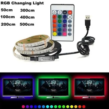 

USB LED Strip 5V Flexible Light Lamp 60LEDs SMD 2835 50CM 1M 2M 3M 4M 5M Desktop Decor Tape TV Background Lighting