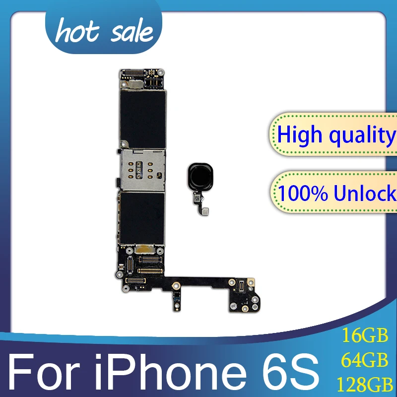 100% оригинальная материнская плата для iPhone 6s с системой IOS разблокирована