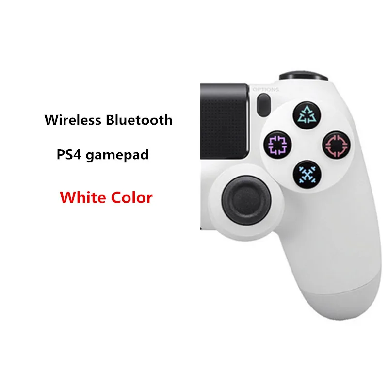 Bluetooth беспроводной игровой контроллер для PS4 контроллер подходит для playstation 4 беспроводной геймпад для playstation 4 джойстик - Цвет: WHITE