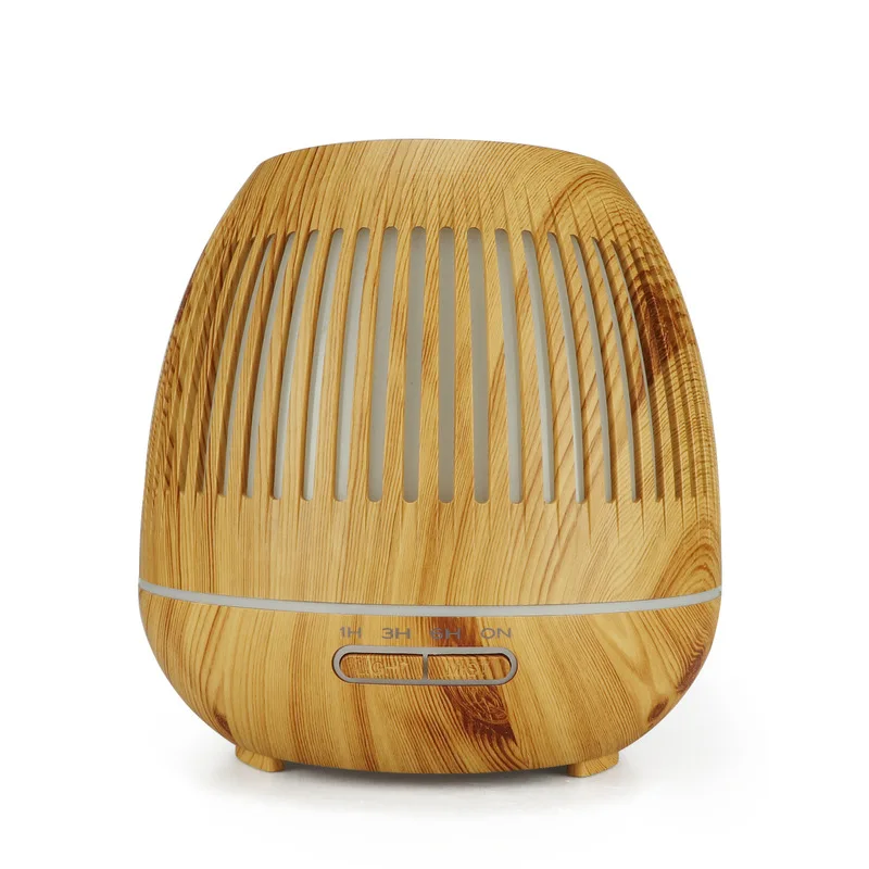 

400ml Humidifier Hollow Night Light Humidifier Wood Grain Mini Humidifier Air Purifier Aromatherapy Machine