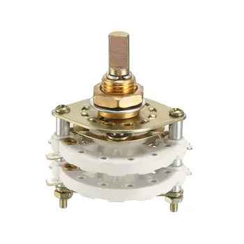 

uxcell 2P6T 2 Pole 6 Throw 2-Deck Band Channel Rotary Switch Selector