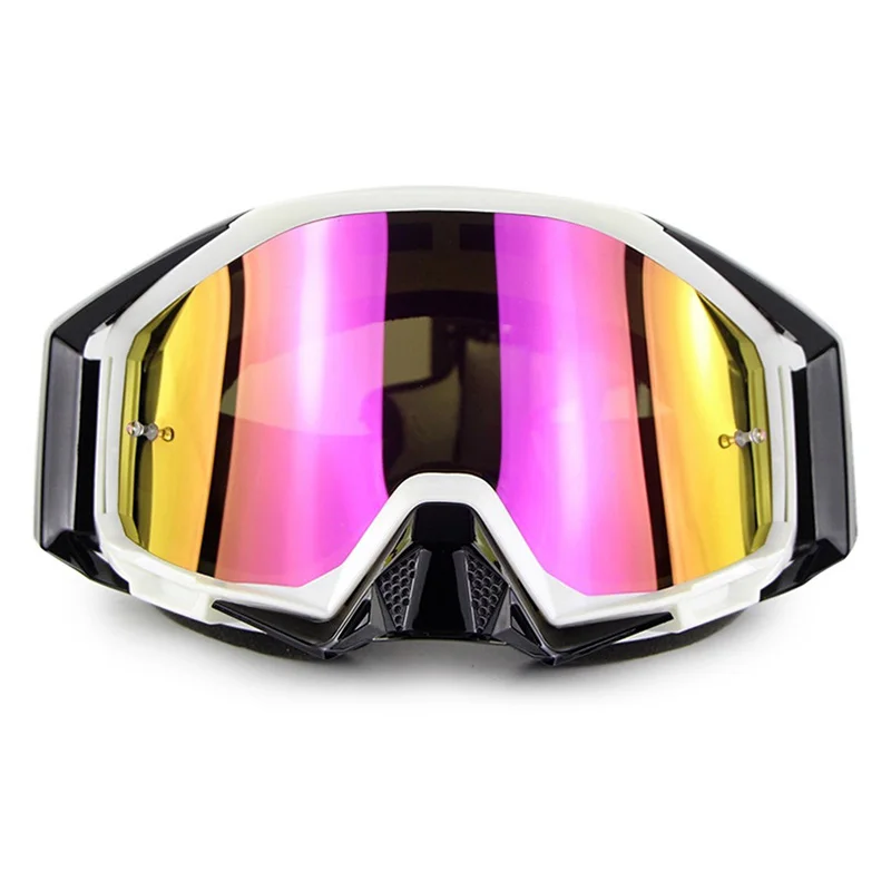 Уличные мотоциклетные очки скутер мотоцикл Велоспорт очки Gafas Мотокросс Lunette Moto MX внедорожные лыжные очки для ATV UTV - Цвет: M91-06-WT