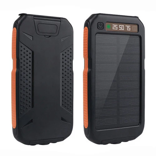 80000mAh Hot Solar Power Bank Waterproof External Battery Portable Outdoor Travel Mobile Phone Charger for Xiaomi Samsung iPhone orange