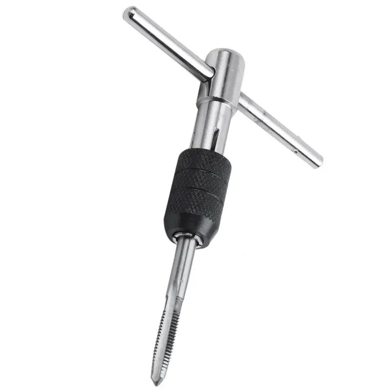 6pc Tap Wrench T Handle Sure Grip Chuck Metric Set M6 to M12