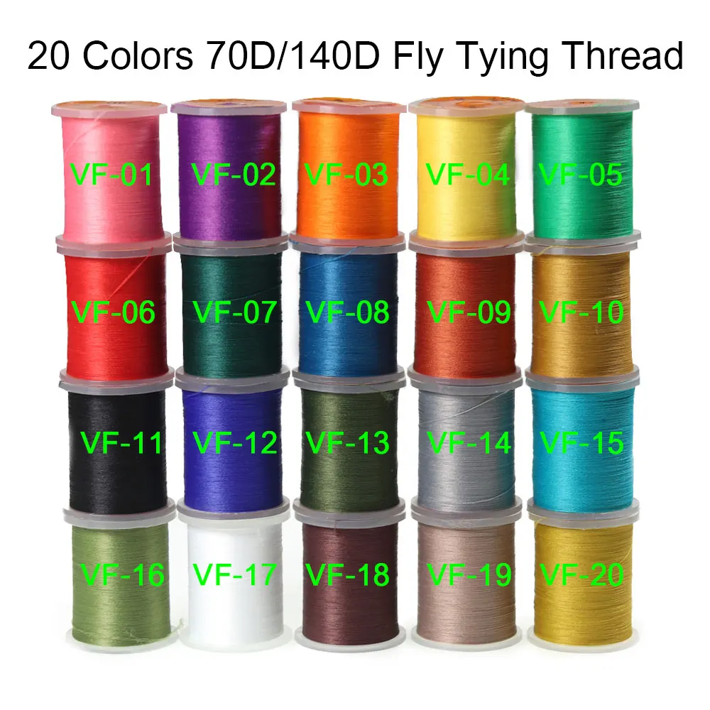 ICERIO 220Yards High Tensile 50D Fine Fly Tying Thread Lightly Waxed Smooth  Strong Floss Material For Tying Nymph Dry Wet Flies