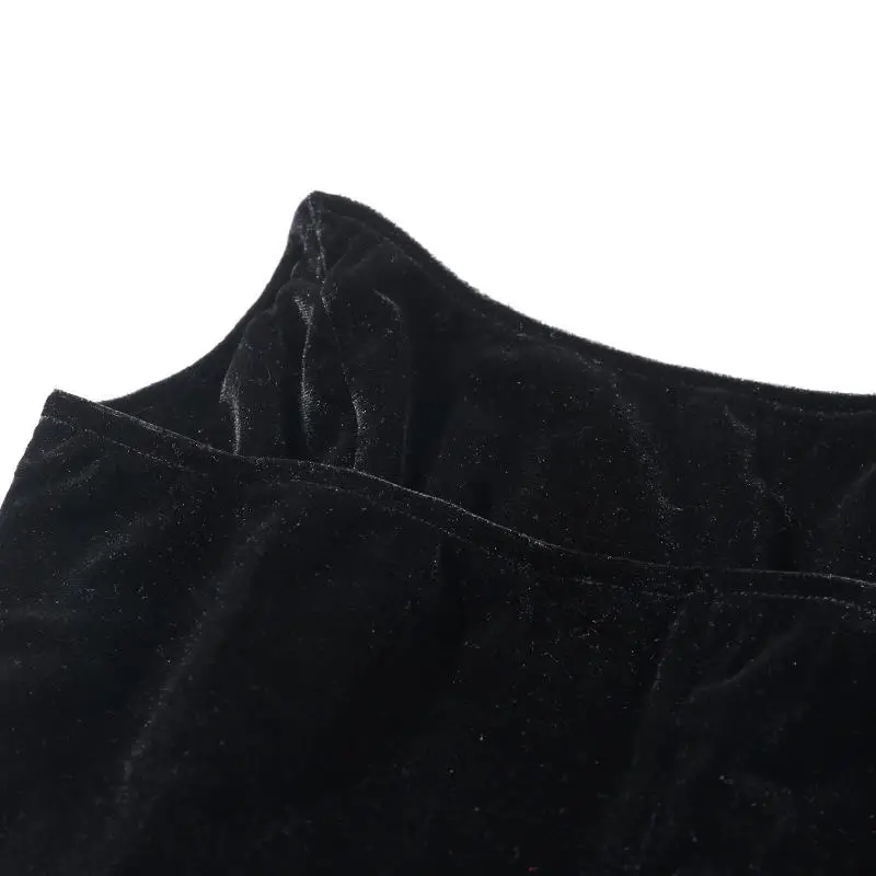 Forefair блестящие пикантные топы с открытыми плечами бархатные вечерние уличная одежда для клуба облегающие черные без бретелек Cami