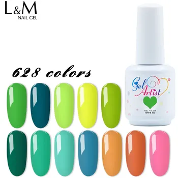 

24pcs UV Nail Gel Polish UV&LED Shining Colorful Long Lasting Soak off Varnish Cheap Manicure by Bling
