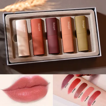 

Lipstick set cosmetic mousse velvet matte waterproof non-fading matte lipstick