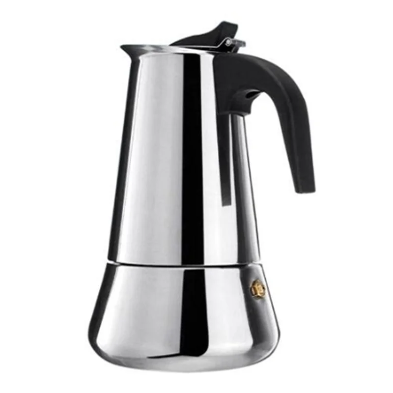 Moka чайник высокое качество Кофеварка Перколятор нержавеющая сталь электрическая плита Прямая поставка - Цвет: Big bell 300ml