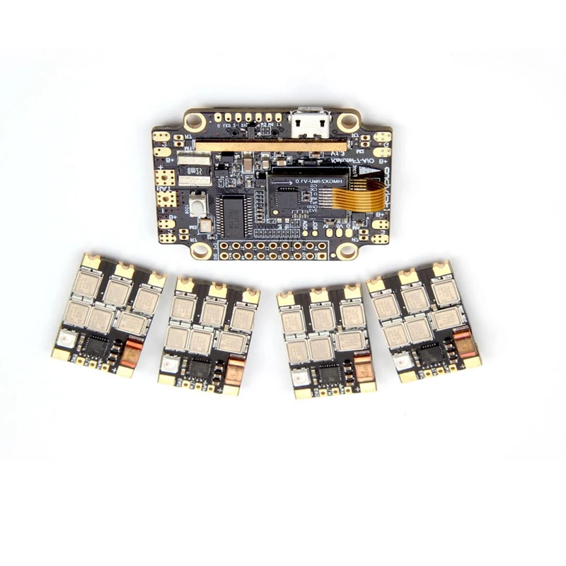 HOLYBRO Kakute F7 AIO F7 Flight Con ТРОЛЛЕР W/OSD BEC Датчик тока и 4 шт. 65A BLheli_32 Tekko32 F3 металлический ESC комбо для RC Dr