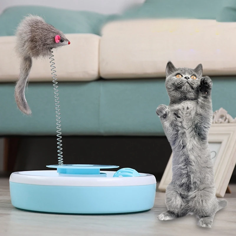 Кот двусторонний мяч игрушки ловить мышь упражнения поворотный котенок игрушка-неваляшка умственные физические упражнения развлечения домашних животных