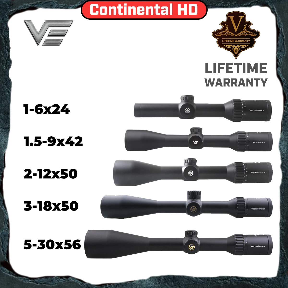 Оптический прицел Vector Optics Continental HD Top немецкой винтовки Sys Для тактической охоты 1