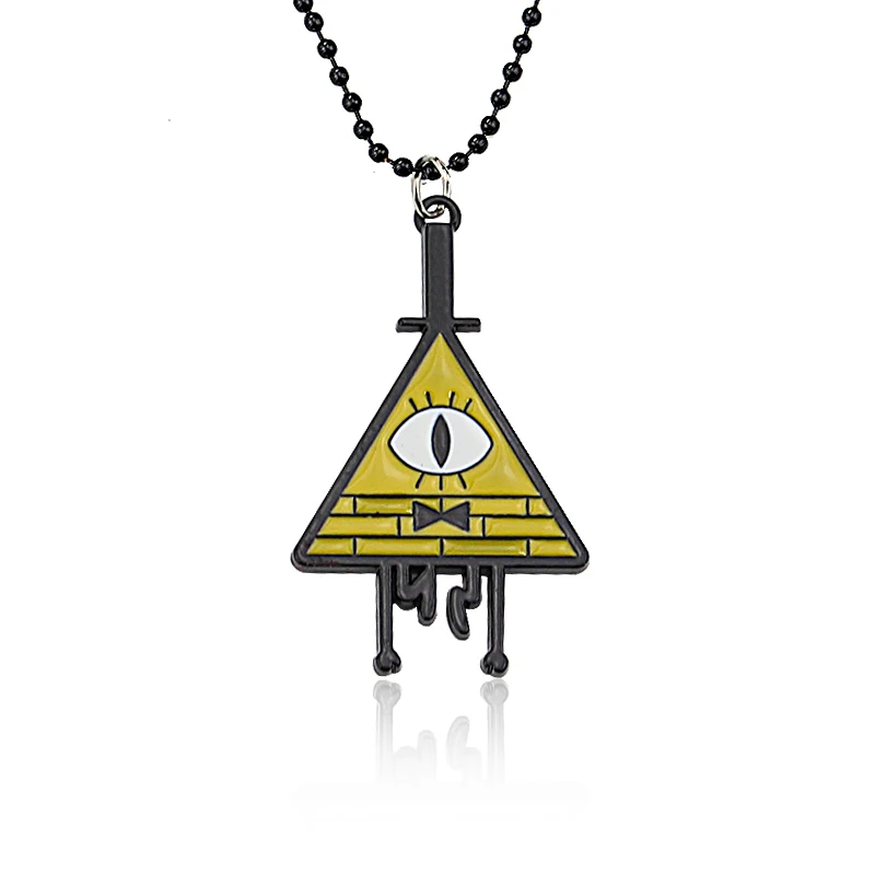12/style Steampunk Drama Gravity Falls Mysteries Bill Cipher Wheel Party Time Keychain Dipper Mabel Key Chain Ring Gift - Цвет: yellow