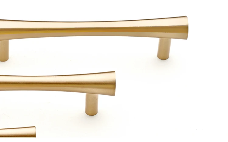 European Solid Brass Cabinet Handle and T Knob Kitchen Wardrobe Cupboard Handles Drawer Pull Furniture Handle