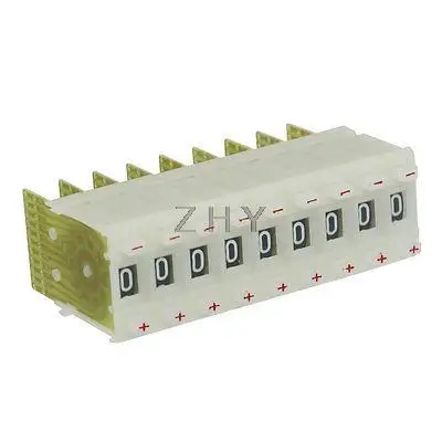 

10 Pcs KM2 0-9 Digital Decimal Coded Pushwheel Switches White 22mm x 8mm