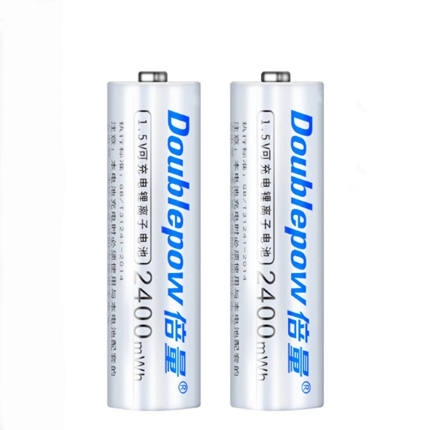 8PCS original 1.5v AA 2400mWh rechargeable battery large capacity rechargeable lithium battery + 4 slot USB smart charger