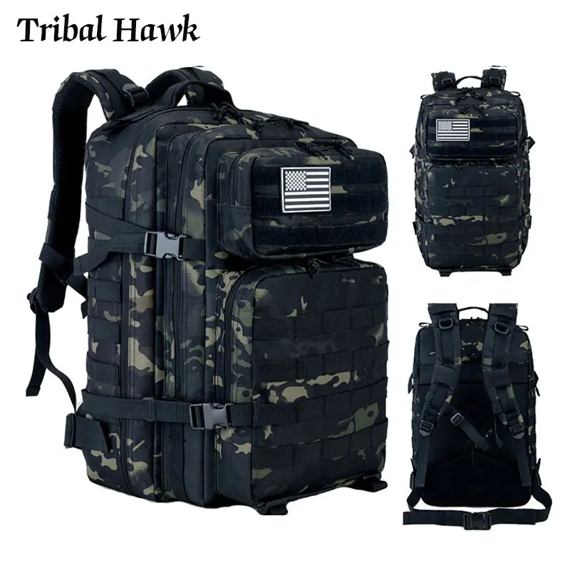Военный рюкзак 50 л армейский Тактический Штурмовой Рюкзак Molle 3P для мужчин
