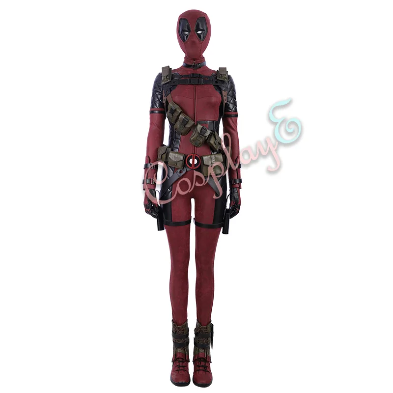 Ladypool костюм Дэдпул 2: Once Upon A Deadpool Косплей Ванда Вилсон полный набор роскошная версия