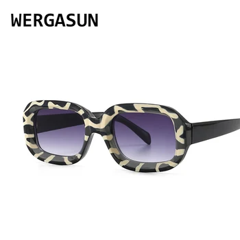

WERGASUN 2020 New Fashion Small Round Sunglasses Women Vintage Zebra Pattern Sun Glasses Men Modern Shades For Female Oculos