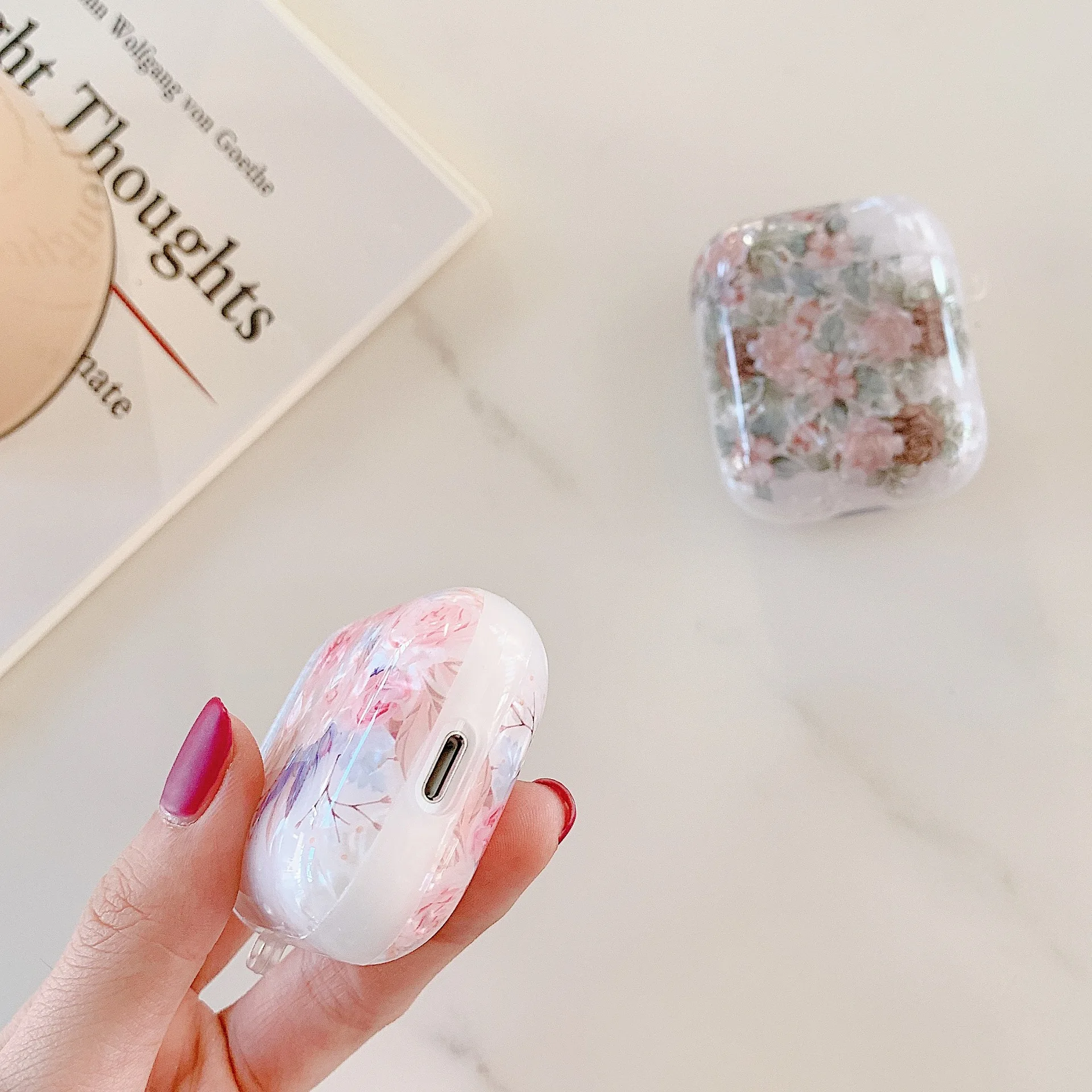 Для AirPods Pro 1 2 поколения Классический корпус цветок беспроводной Bluetooth чехол для