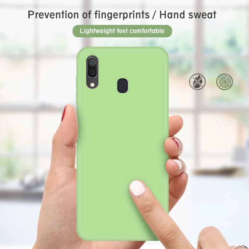 Сплошной силиконовый чехол карамельного цвета для samsung Galaxy A10 A30 A50 A70 TPU задняя крышка для телефона Galaxy A20 A40 A60 A7 A750