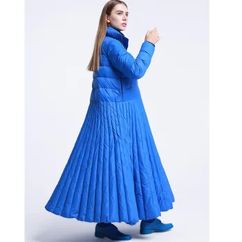 

White Duck Down Jacket Women Plus Size Winter Coat Women Down Coat Long Puffer Jacket Warm Parka LJY-0096 YY1477