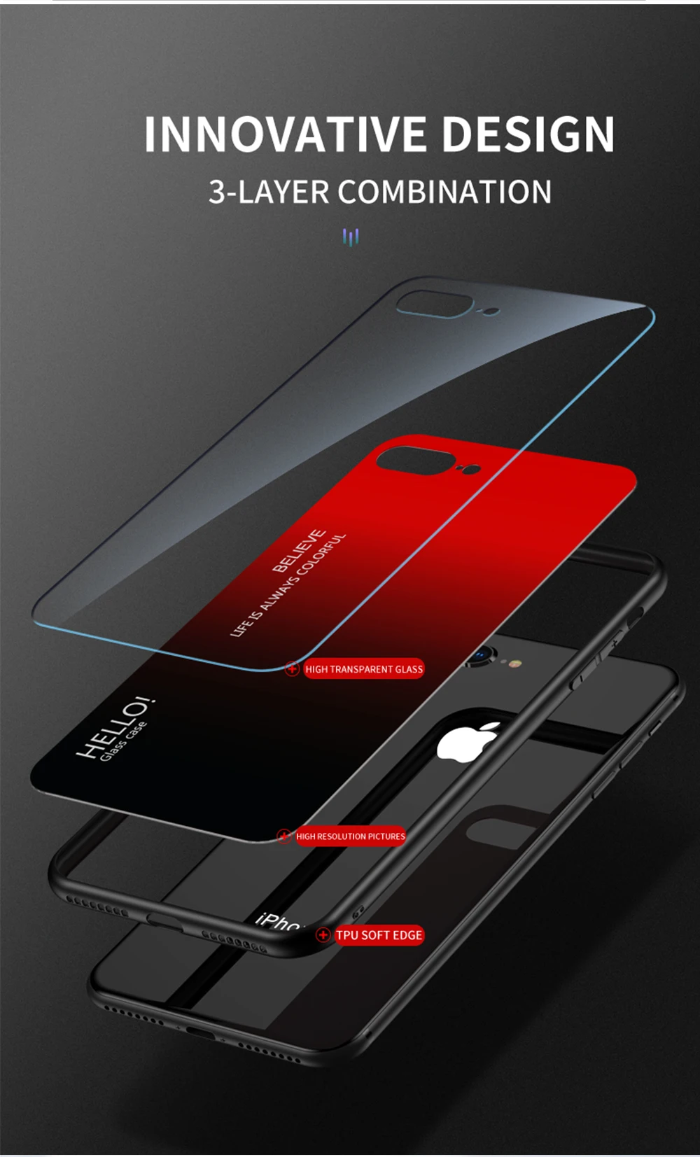 Для Xiaomi Redmi Note 8 Pro Чехол из закаленного стекла роскошный градиентный Мягкий силиконовый чехол-рамка для Xiomi Redmi Note 8 Plus чехол для телефона