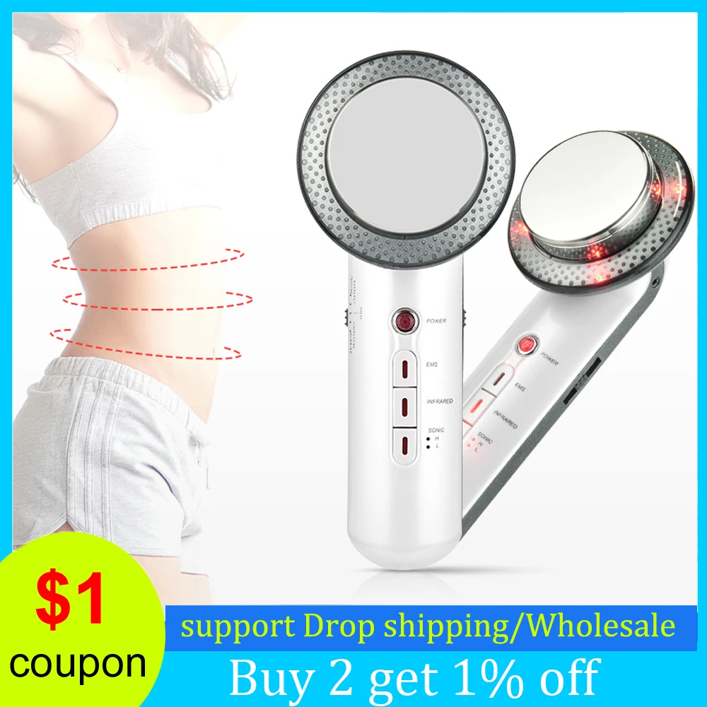 

Ultrasonic Cavitation Body Slimming EMS Massager Machine For Face Lift Infrared Weight Loss Therapy Ultrasound Fat Burning