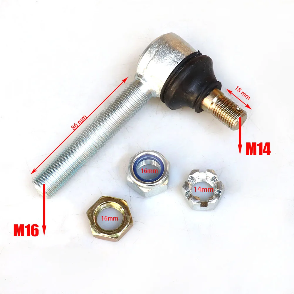 Hand Thread M16*M14 Bolt Tie Rod End Ball Joint for 150cc 250cc Quad Dirt Bike ATV Go Kart Dune Buggy | Автомобили и мотоциклы