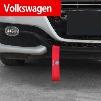 

FashionNEW Car-Styling Heavy Towing Tow Ropes Car Tow Belt Bumper Trailer Rope For volkswagen polo golf 3 4 5 6 7 t5 b4 b5 b6 b7