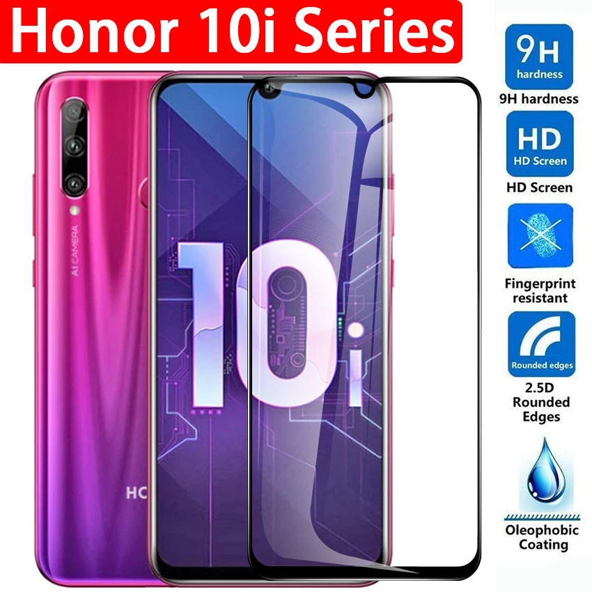 Закаленное стекло с полным покрытием для Huawei Honor 10i протектор экрана 10 i Honor10 Honor10i