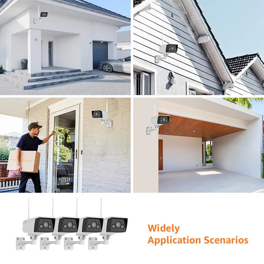 Ebitcam 4MP мини ip-камера Wifi наружная CCTV камера видеонаблюдения наружная облачная прожектора беспроводные камеры наблюдения