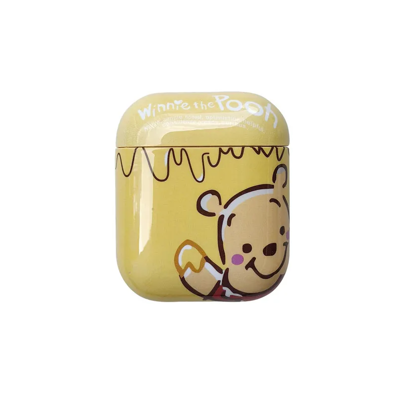 Чехол для AirPods 1/2 с милым мультяшным рисунком, чехол для наушников, коробка для зарядки, Модный глянцевый Жесткий Чехол для Airpods, Bluetooth, чехол для наушников