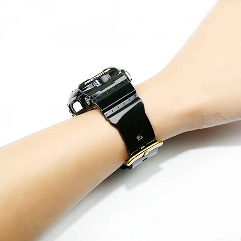 Аксессуары для часов глянцевого Casio resin BABY G BA 110 111 112 120 женский спортивный