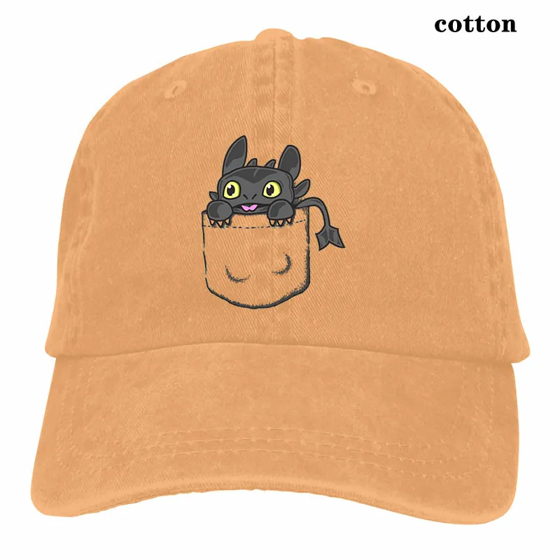 Toothless Baseball cap men women Trucker Hats fashion adjustable cap - Color: 3-Natural