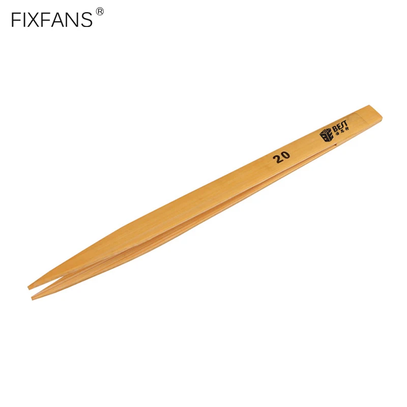 Anti-static-Insulated-Bamboo-Tweezers-Anti-Magnetic-Tweezers-Clamps-for-Electronics-PCB-Repair-Tools