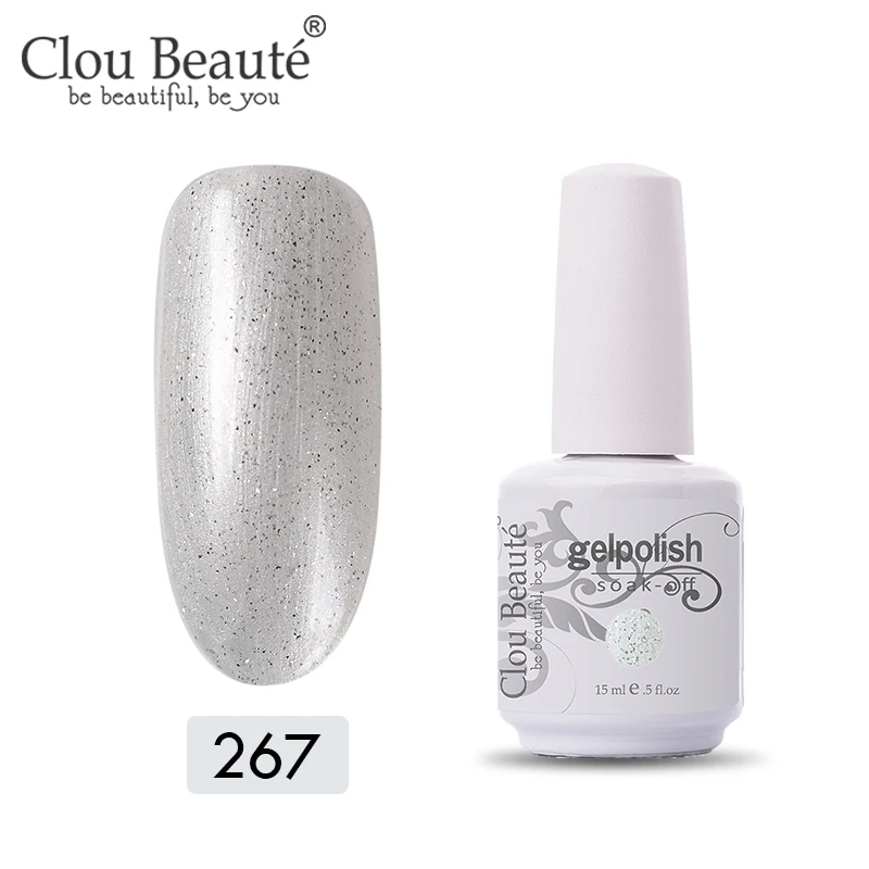 Гель-лак Clou Beaute Vernis, УФ-краска, сделай сам, лак для ногтей, гибридный, 15 мл, розовый, красный, фиолетовый цвета, УФ-яркий и блестящий Гель-лак - Цвет: 11267