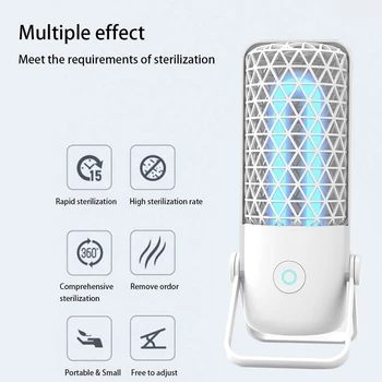 

Tube Portable Small Rechargeable UV Lamp Ultraviolet Bactericidal Light Bulb Tube UVC Germicidal Light Sterilizing Lights