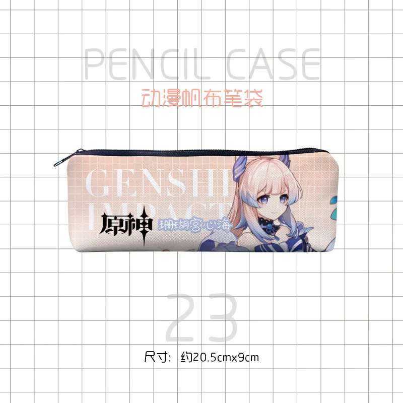 greek goddess costume Game Genshin Impact Pencil Bag Cosplay Anime Hutao Xiao Zhongli Cartoon Pen Case Boys Girls Stationery Bags Fans Gift naruto outfits