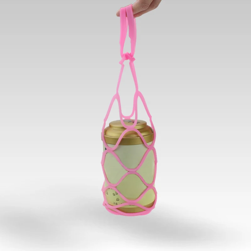 1Pcs Silicone Mesh Bag Basket Insulation Placemat Travel Picnic Wine Bottle Holder Professional Factory price Drop Shipping