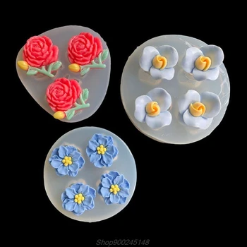 

Handmade Flower Jewelry Epoxy Resin Casting Molds Rose Cuckoo Camellia Floral Silicone Resin Mold Jewelry Making Tools Au19 20