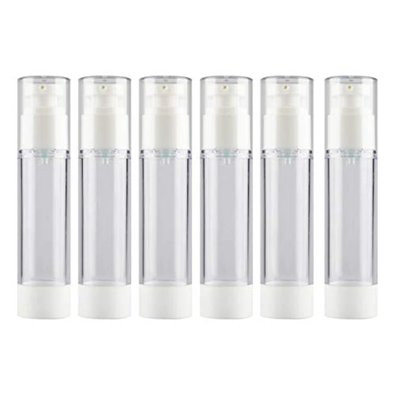 50ML Clear Airless Cosmetic Cream Pump Bottle Travel Size Dispenser Refillable Containers/Foundation for Sham | Красота и здоровье