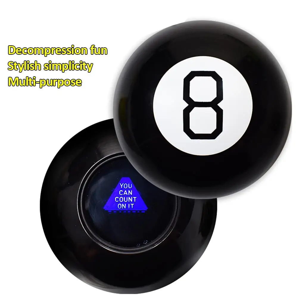 

Ball Black 8 Magic Props Magic Ball Perfect Gift Toy For Kids 10CM Magic Ball Mysterious Orb New Fun Gift Toys
