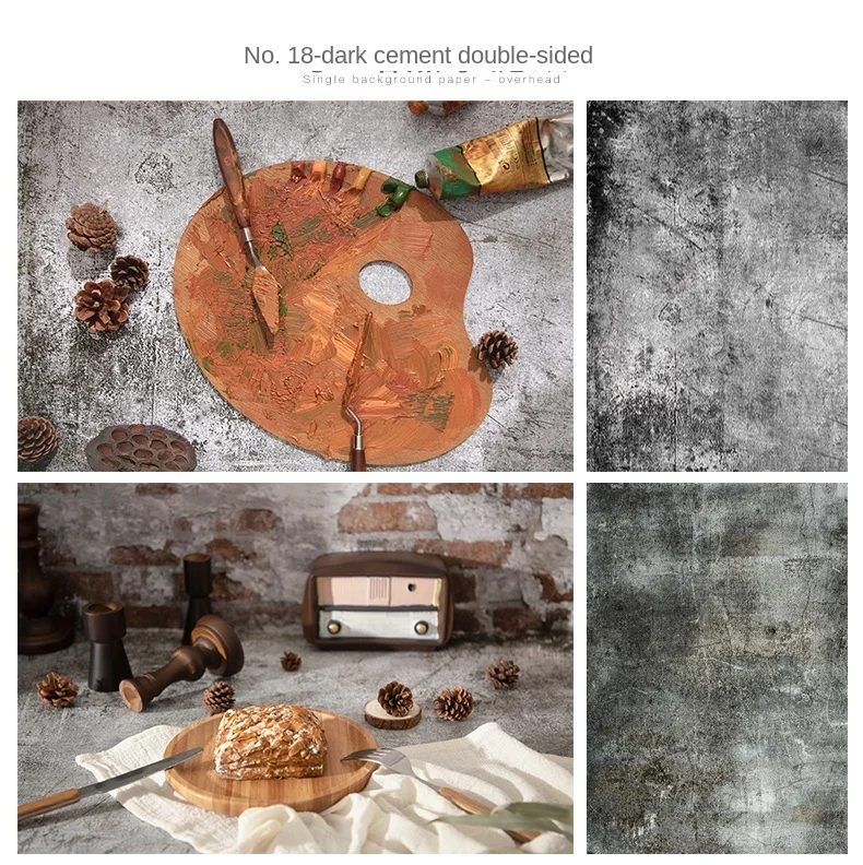 57*87cm Photography Backdrops Marble Wood Grain 2 Sided Waterproof Backgroud Cosmetics Photo Background for Studio Photo